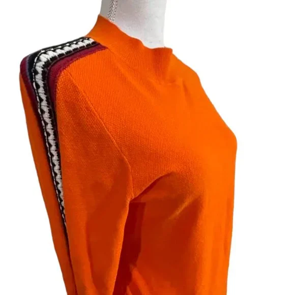 AmelieBoutik Comfy Orange Top with Sleeves Design - Women - XL - Picture 13 of 16